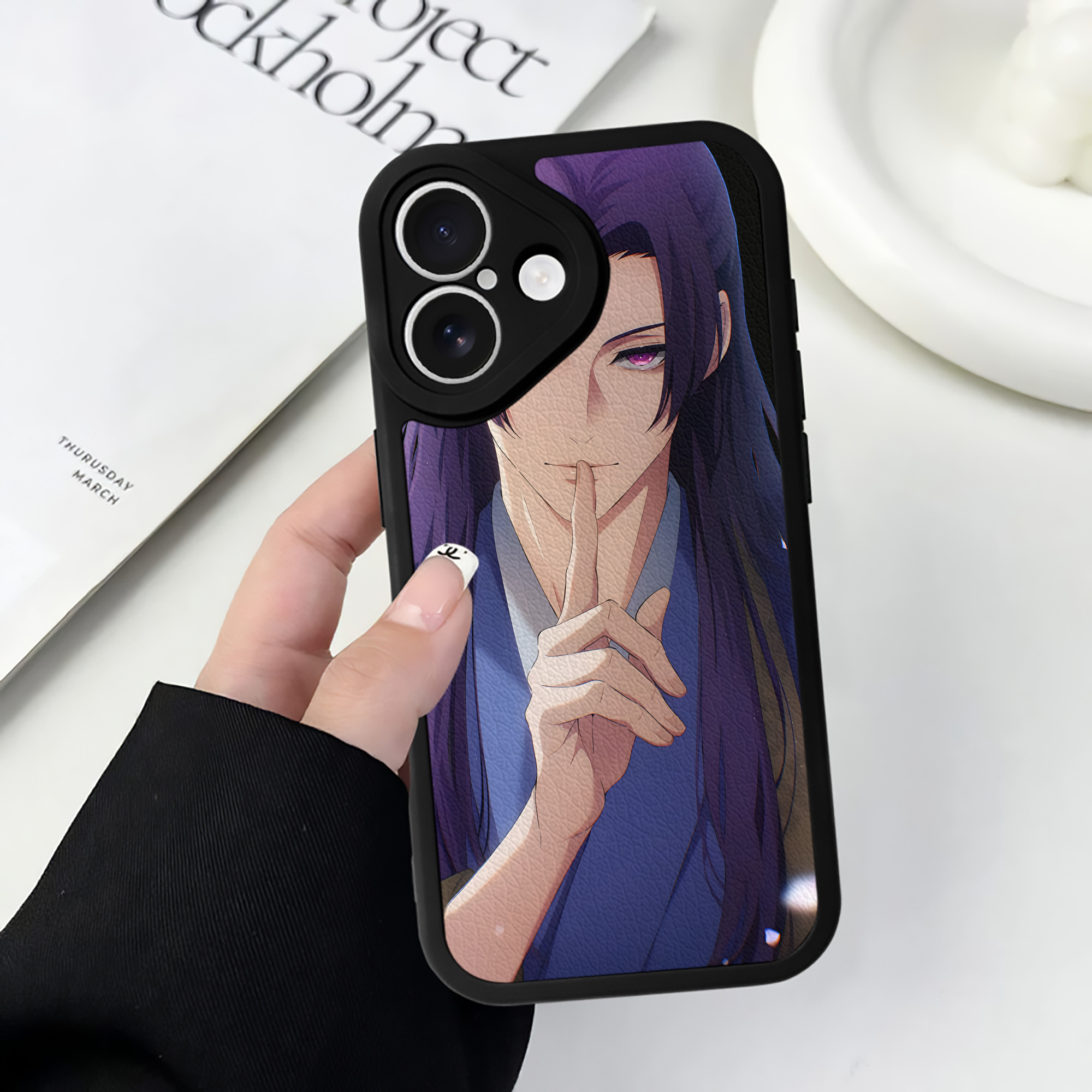（画像用） 薬屋のひとりごと The Apothecary Diaries 【iPhone 16シリーズ対応】シリコンスマホケース（レザー調） 材質：シリコン